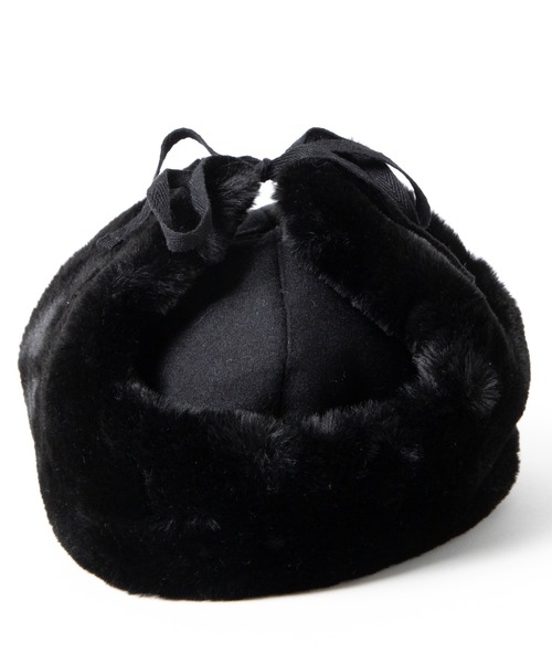 KANGOL（カンゴール）の「WEGO/Wool Ushanka（キャップ・メンズ・ブラック/グレー系その他2・FREE）」の5枚目の写真