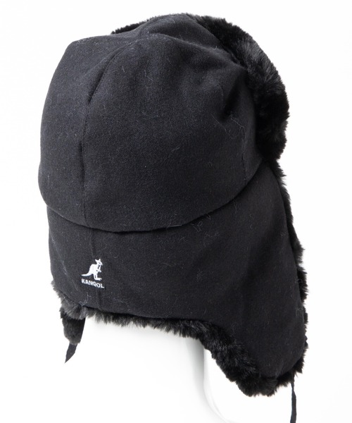 KANGOL（カンゴール）の「WEGO/Wool Ushanka（キャップ・メンズ・ブラック/グレー系その他2・FREE）」の10枚目の写真