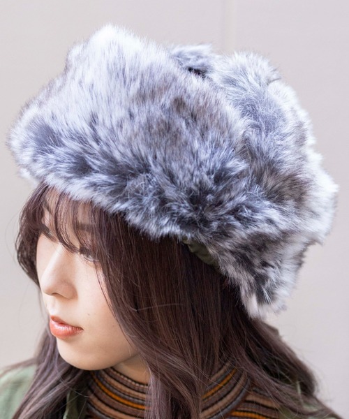 KANGOL（カンゴール）の「WEGO/Wool Ushanka（キャップ・メンズ・ブラック/グレー系その他2・FREE）」の15枚目の写真