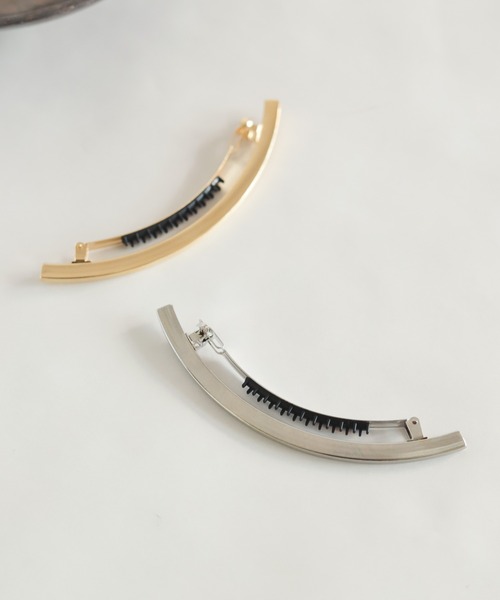 rapiecage(ラピエサージュ)の「スリムパイプロングバレッタ(バレッタ/ヘアクリップ・レディース・シルバー/ゴールド・FREE)」の17枚目の写真