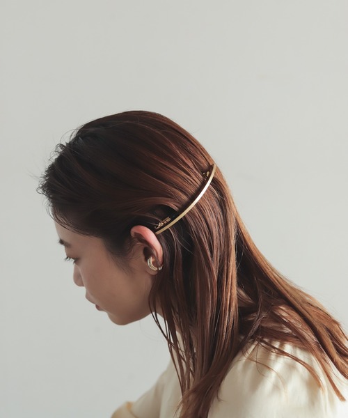 rapiecage(ラピエサージュ)の「スリムパイプロングバレッタ(バレッタ/ヘアクリップ・レディース・シルバー/ゴールド・FREE)」の15枚目の写真