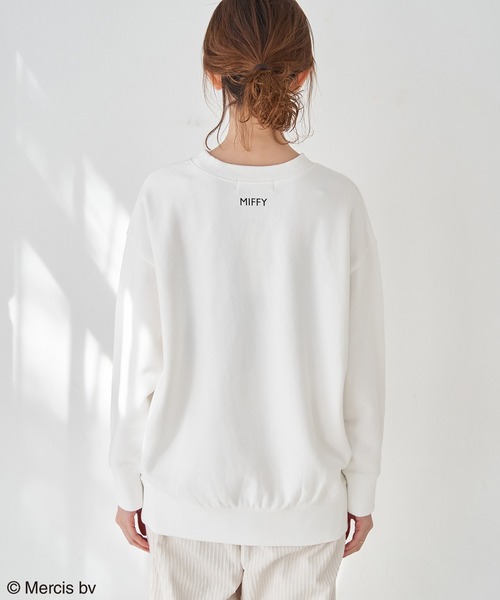 Miffy( ミッフィー)の「【miffy×ROPE' PICNIC】裏毛プルオーバー(スウェット・レディース・ホワイト/ブラック/ホワイト系その他・38)」の4枚目の写真