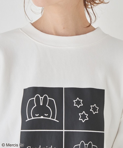 Miffy( ミッフィー)の「【miffy×ROPE' PICNIC】裏毛プルオーバー(スウェット・レディース・ホワイト/ブラック/ホワイト系その他・38)」の13枚目の写真