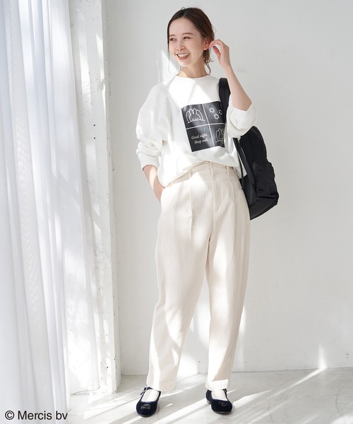 Miffy( ミッフィー)の「【miffy×ROPE' PICNIC】裏毛プルオーバー(スウェット・レディース・ホワイト/ブラック/ホワイト系その他・38)」の9枚目の写真