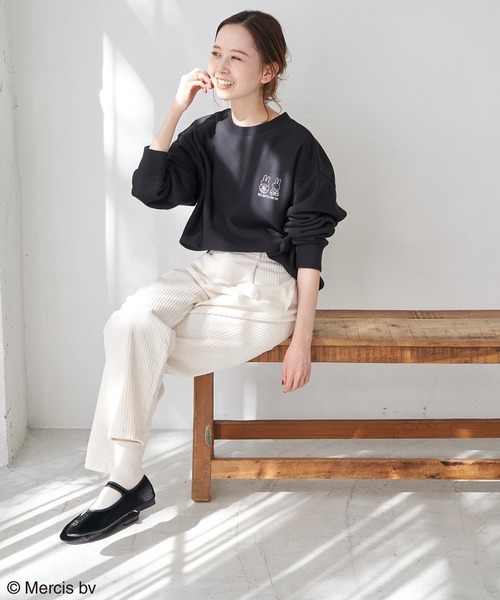 Miffy( ミッフィー)の「【miffy×ROPE' PICNIC】裏毛プルオーバー(スウェット・レディース・ホワイト/ブラック/ホワイト系その他・38)」の16枚目の写真