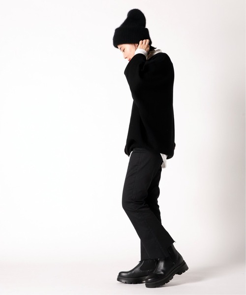 AP STUDIO(エーピーストゥディオ)の「Hem cut イージーデニム(デニムパンツ・レディース・ブラック・38/36/34)」の6枚目の写真