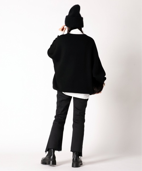 AP STUDIO(エーピーストゥディオ)の「Hem cut イージーデニム(デニムパンツ・レディース・ブラック・38/36/34)」の7枚目の写真