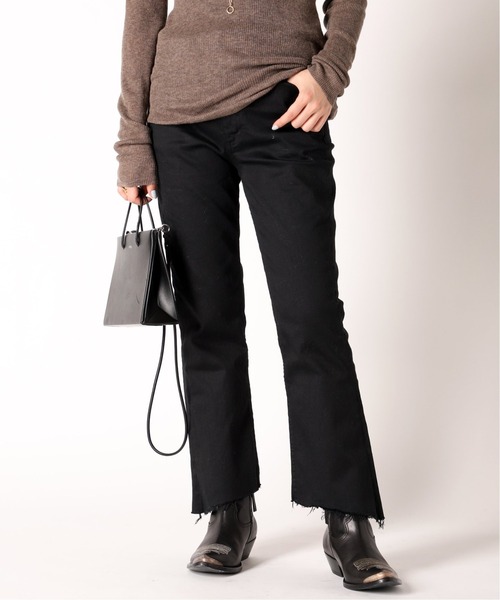 AP STUDIO(エーピーストゥディオ)の「Hem cut イージーデニム(デニムパンツ・レディース・ブラック・38/36/34)」の8枚目の写真