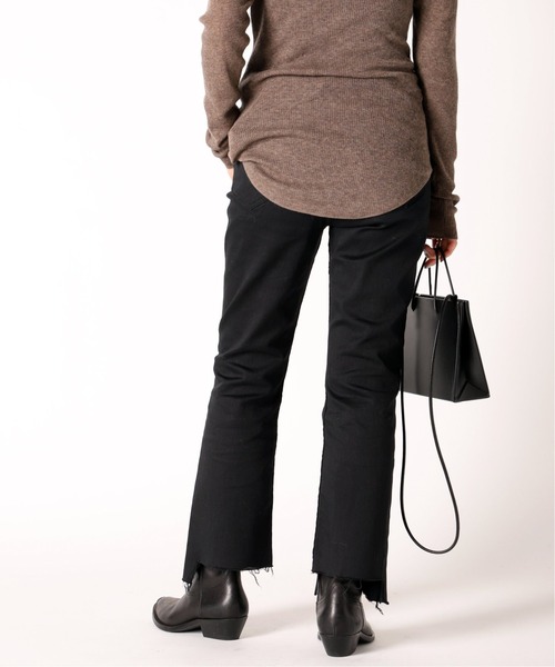 AP STUDIO(エーピーストゥディオ)の「Hem cut イージーデニム(デニムパンツ・レディース・ブラック・38/36/34)」の10枚目の写真