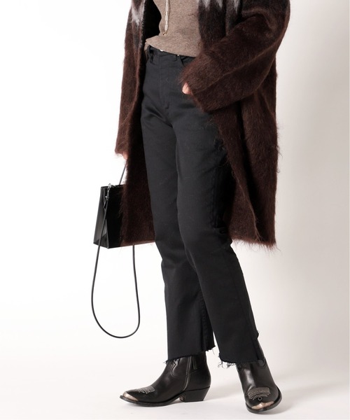 AP STUDIO(エーピーストゥディオ)の「Hem cut イージーデニム(デニムパンツ・レディース・ブラック・38/36/34)」の12枚目の写真