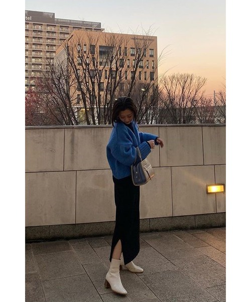 Bonjour Sagan（ボンジュールサガン）の「バックヘンリーワンピース（ワンピース・レディース・ブラック/ベージュ・FREE）」の7枚目の写真