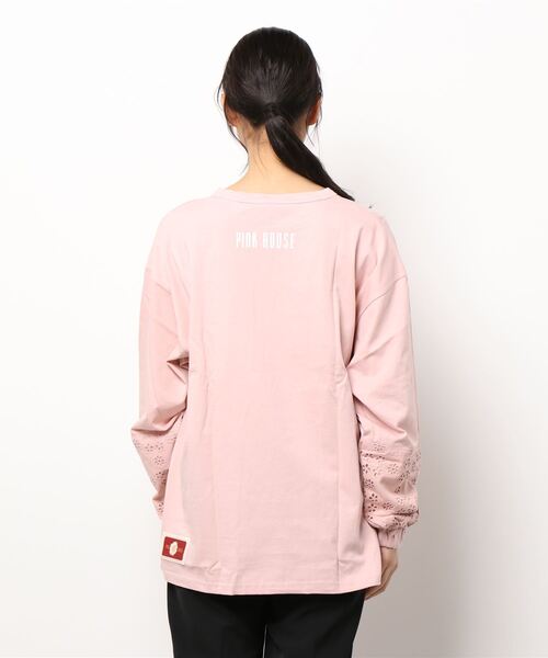 完売しました Little Sunny Bite と Pink House Rose Heart Long Tee Tシャツ カットソー Little Sunny Bite リトルサニーバイト のファッション 通販 割引 Arenatheatre Net