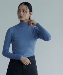 miette | ｼﾝﾌﾟﾙﾘﾌﾞﾀｰﾄﾙﾈｯｸﾆｯﾄ(ニット/セーター)