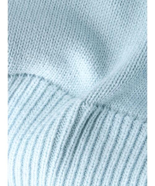 AMERICAN HOLIC（アメリカンホリック）の「ミドルゲージVネックニットプルオーバー（ニット/セーター・レディース・ネイビー/サックスブルー/イエロー/アイボリー・M/L）」の19枚目の写真