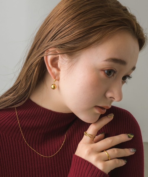 muku（ムク）の「金属アレルギー対応 ストリングノットリング/ サージカルステンレス/316L（リング・レディース・シルバー/ゴールド・FREE）」の22枚目の写真