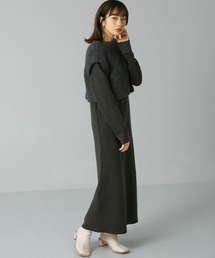 KBF | ニットSETカットソーワンピース(ワンピース)