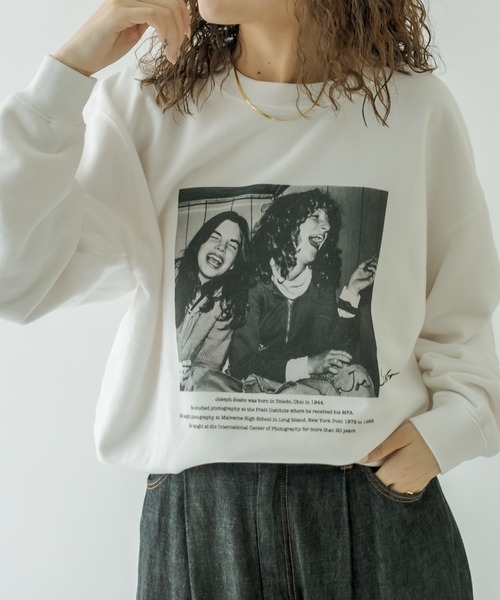 mystic（ミスティック）の「ジョースザボ別注スウェット Laughing girls（スウェット・レディース・オフホワイト・FREE）」の2枚目の写真