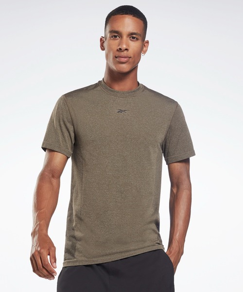 Reebok(リーボック)の「ユナイテッド バイ フィットネス MyoKnit シームレス Tシャツ / United By Fitness MyoKnit Seamless T-Shirt (Tシャツ/カットソー・メンズ・ブラック/アーミー・MEDIUM/X-LARGE/X-SMALL/XXX-LARGE)」の2枚目の写真
