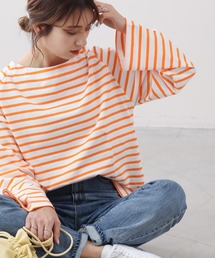 frames RAY CASSIN | WEB限定 フレアスリーブボーダーロンT(Tシャツ/カットソー)