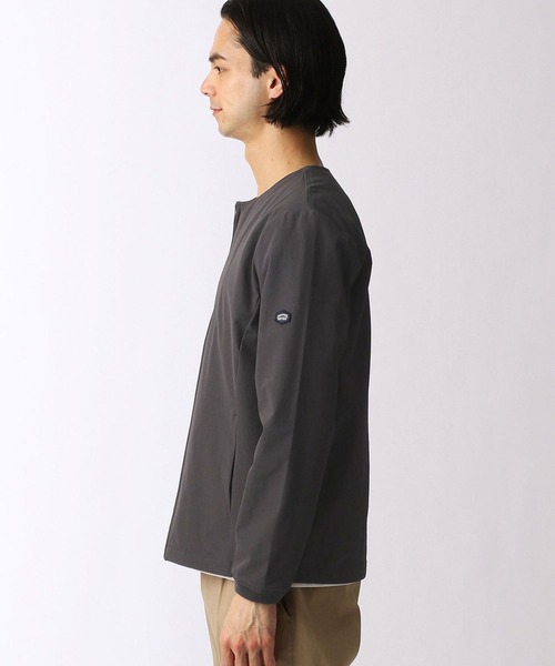 Grand PARK（グランドパーク）の「ポイントタッチノーカラーブルゾン（ノーカラージャケット・メンズ・チャコールグレー/ベージュ・MEDIUM/X-LARGE/LARGE）」の7枚目の写真