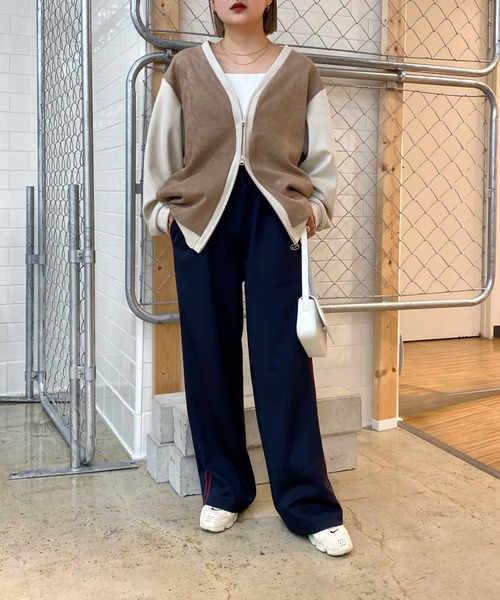 WHO'S WHO gallery(フーズフーギャラリー)の「【SLOPPY/スロッピー】トラックパンツ(その他パンツ・レディース・ダークグリーン/ネイビー/アイボリー・MEDIUM)」の10枚目の写真