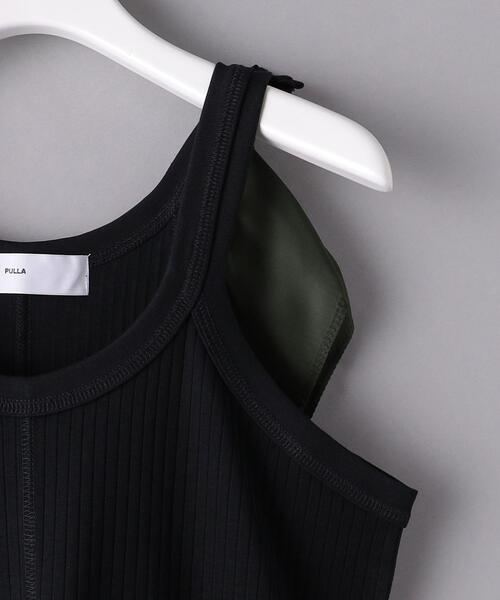 TOGA PULLA（トーガ　プルラ）の「＜TOGA PULLA（トーガ プルラ）＞リブ タンクトップ（タンクトップ・レディース・ブラック/ホワイト・36）」の5枚目の写真