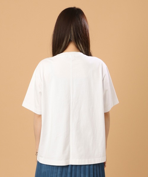 AVIREX（アヴィレックス）の「プリンテッド ファスナー トップス/PRINTED FASTENER TOPS（Tシャツ/カットソー・レディース・グリーン/オフホワイト/ネイビー・FREE）」の6枚目の写真