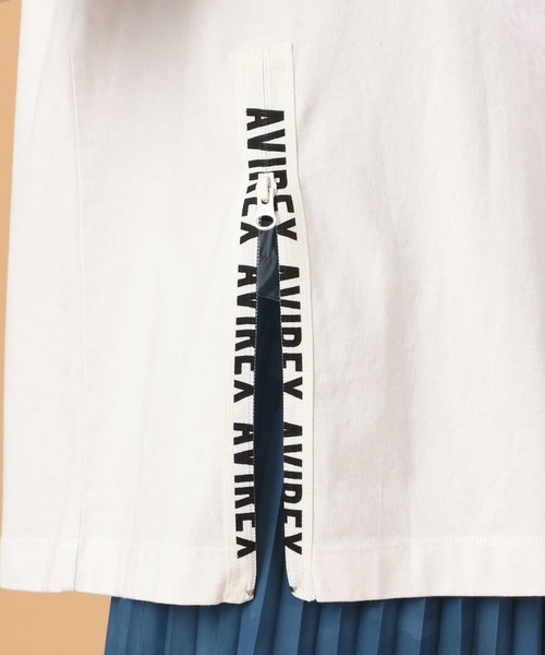 AVIREX（アヴィレックス）の「プリンテッド ファスナー トップス/PRINTED FASTENER TOPS（Tシャツ/カットソー・レディース・グリーン/オフホワイト/ネイビー・FREE）」の10枚目の写真