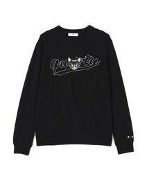 qwerty (クワーティ)QT Cat Emboss Jersey Pullover