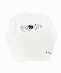 qwerty（クワーティ）の「qwerty (クワーティ)QT Cat Emboss Jersey Pullover（Tシャツ/カットソー）」