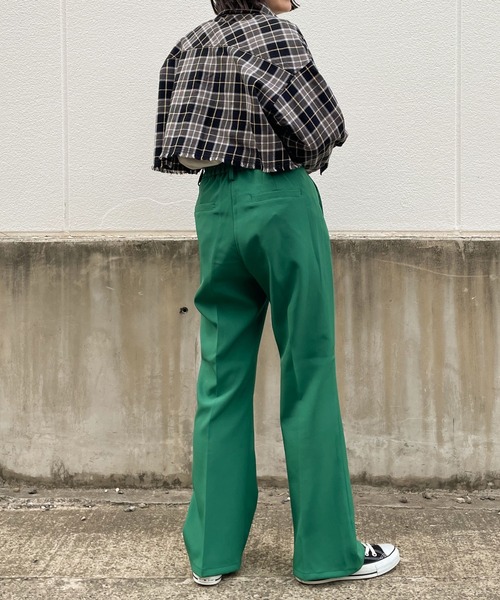 WEGO（ウィゴー）の「WEGO/ダメージショートシャツ（シャツ/ブラウス・レディース・グリーン系その他4/ブルー系その他4/ブラック系その他2/グレー系その他2・FREE）」の8枚目の写真