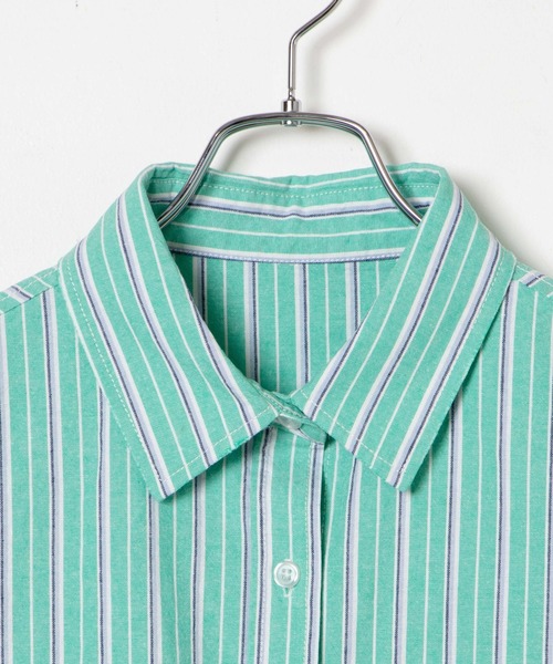 WEGO（ウィゴー）の「WEGO/ダメージショートシャツ（シャツ/ブラウス・レディース・グリーン系その他4/ブルー系その他4/ブラック系その他2/グレー系その他2・FREE）」の15枚目の写真