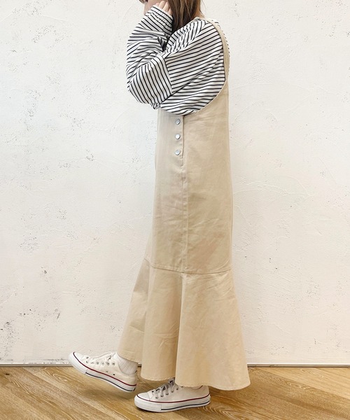 PairPair（ペアペア）の「マーメイドジャンスカ（つなぎ/オールインワン・レディース・オレンジ/ライトベージュ・フリー）」の8枚目の写真