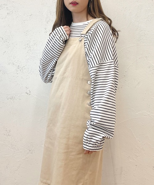 PairPair（ペアペア）の「マーメイドジャンスカ（つなぎ/オールインワン・レディース・オレンジ/ライトベージュ・フリー）」の6枚目の写真