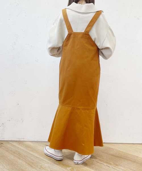 PairPair（ペアペア）の「マーメイドジャンスカ（つなぎ/オールインワン・レディース・オレンジ/ライトベージュ・フリー）」の17枚目の写真