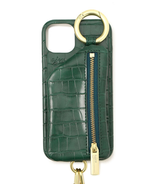 ajew（エジュー）の「ajew/エジュー/【ひも付き】クロコ iPhone13（スマホケース/カバー・メンズ・ブラック/ベージュ/ネイビー/ブラウン/グリーン/ピンク・FREE/F）」の4枚目の写真
