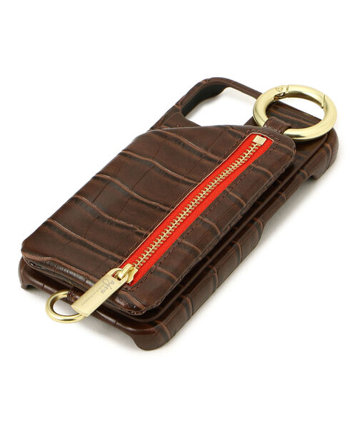 ajew（エジュー）の「ajew/エジュー/【ひも付き】クロコ iPhone13（スマホケース/カバー・メンズ・ブラック/ベージュ/ネイビー/ブラウン/グリーン/ピンク・FREE/F）」の8枚目の写真