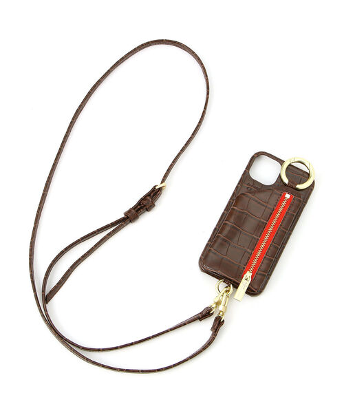 ajew（エジュー）の「ajew/エジュー/【ひも付き】クロコ iPhone13（スマホケース/カバー・メンズ・ブラック/ベージュ/ネイビー/ブラウン/グリーン/ピンク・FREE/F）」の9枚目の写真