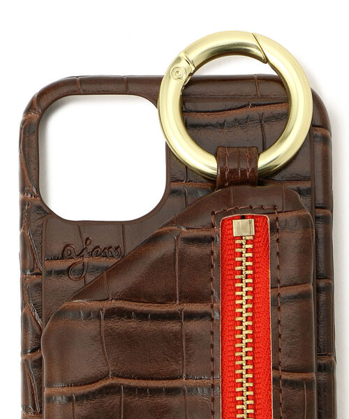 ajew（エジュー）の「ajew/エジュー/【ひも付き】クロコ iPhone13（スマホケース/カバー・メンズ・ブラック/ベージュ/ネイビー/ブラウン/グリーン/ピンク・FREE/F）」の14枚目の写真