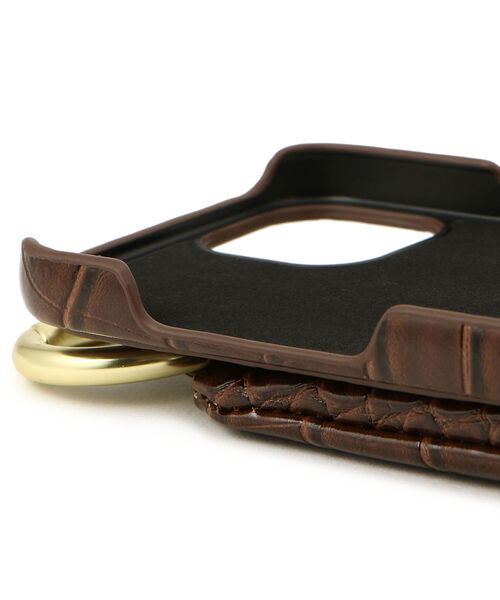 ajew（エジュー）の「ajew/エジュー/【ひも付き】クロコ iPhone13（スマホケース/カバー・メンズ・ブラック/ベージュ/ネイビー/ブラウン/グリーン/ピンク・FREE/F）」の16枚目の写真