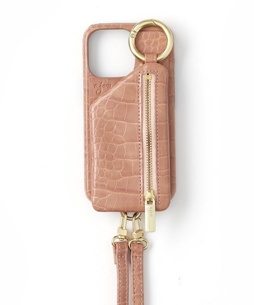 ajew（エジュー）の「ajew/エジュー/【ひも付き】クロコ iPhone13（スマホケース/カバー・メンズ・ブラック/ベージュ/ネイビー/ブラウン/グリーン/ピンク・FREE/F）」の6枚目の写真
