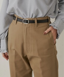 フェイクレザースクエアバックルベルト