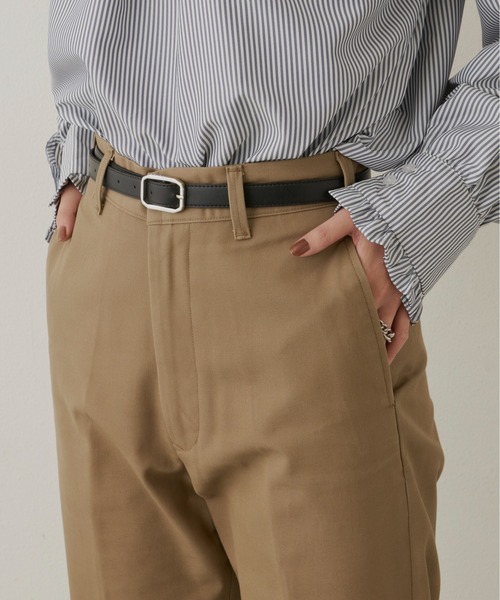 Aunt Marie's(アントマリーズ)の「フェイクレザースクエアバックルベルト(ベルト・レディース・ベージュ/ブラウン/ブラック・FREE)」の14枚目の写真