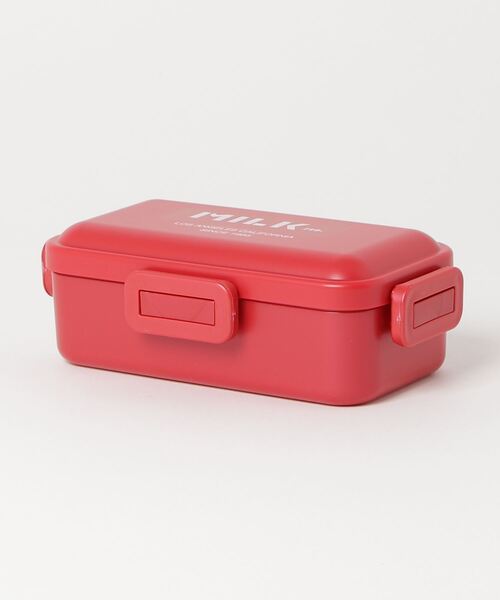 MILKFED.（ミルクフェド）の「LIFE STYLE｜LOGO LUNCH BOX RED（お弁当箱・レディース・レッド・ONE SIZE）」の3枚目の写真