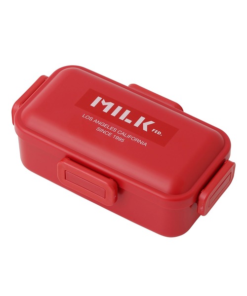 MILKFED.（ミルクフェド）の「LIFE STYLE｜LOGO LUNCH BOX RED（お弁当箱・レディース・レッド・ONE SIZE）」の5枚目の写真