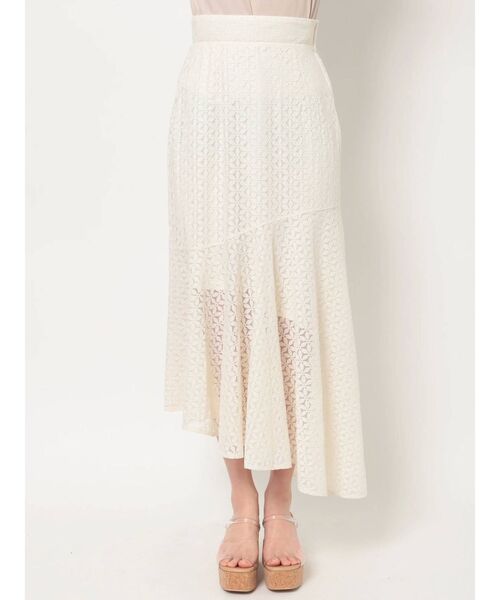 dazzlin（ダズリン）の「フラワーレースアンバランススカート（スカート・レディース・ブラック/オフホワイト・SMALL/MEDIUM）」の22枚目の写真