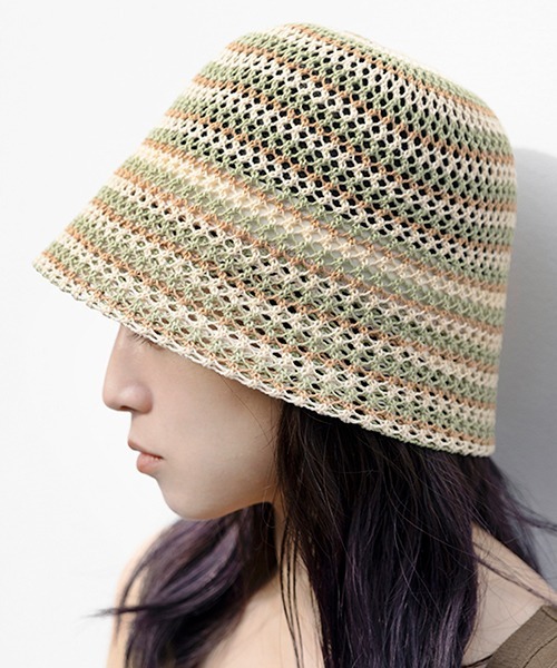 CONTROL FREAK / CTFK(コントロールフリーク)の「CONTROL FREAK(コントロールフリーク)透かしサーモバケット(ハット・レディース・アイボリー/ブラック/グレー/カーキ・FREE)」の4枚目の写真