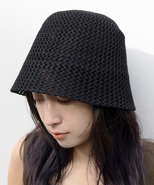 CONTROL FREAK / CTFK(コントロールフリーク)の「CONTROL FREAK(コントロールフリーク)透かしサーモバケット(ハット・レディース・アイボリー/ブラック/グレー/カーキ・FREE)」の3枚目の写真