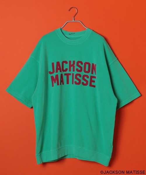 BAYFLOW(ベイフロー)の「【JACKSON MATISSE(ジャクソンマティス)×BAYFLOW】ハーフスリーブTEE(Tシャツ/カットソー・メンズ・チャコール/グリーン/ピンク/イエロー・LARGE/MEDIUM)」の3枚目の写真