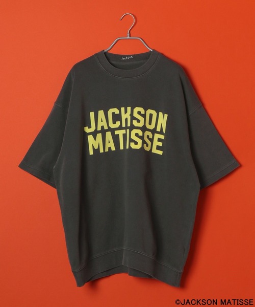 BAYFLOW(ベイフロー)の「【JACKSON MATISSE(ジャクソンマティス)×BAYFLOW】ハーフスリーブTEE(Tシャツ/カットソー・メンズ・チャコール/グリーン/ピンク/イエロー・LARGE/MEDIUM)」の2枚目の写真